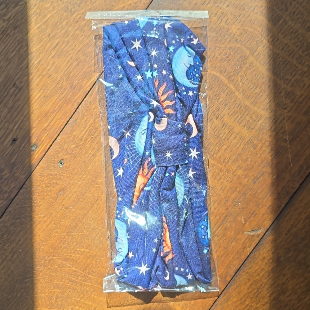 NWT Sun & Moon Navy Blue Celestial Headband - Picture 2 of 2
